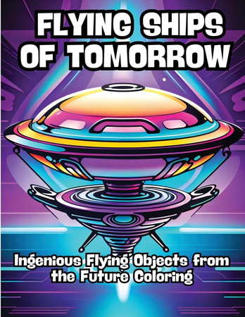 Flying Ships of Tomorrow Ingenious Flying Objects from the Future Coloring