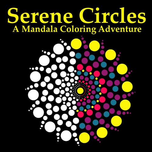 Dot Mandala Coloring Book for Adults: 50 Original Patterns On A Black Background
