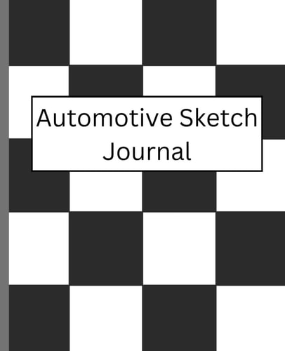 Automotive Sketch and Activity Journal: Sports Car themed Drawing Notebook for Kids (100 pages, 7.5" X 9.25")