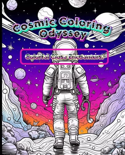 Cosmic Coloring Odyssey, Aliens Adult Coloring Book.: Colorful Close Encounters