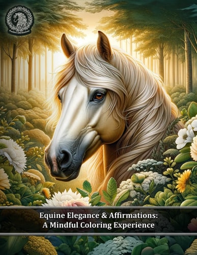 Equine Elegance & Affirmations: A Mindful Coloring Experience: Nurturing Spirit Through Color and Words