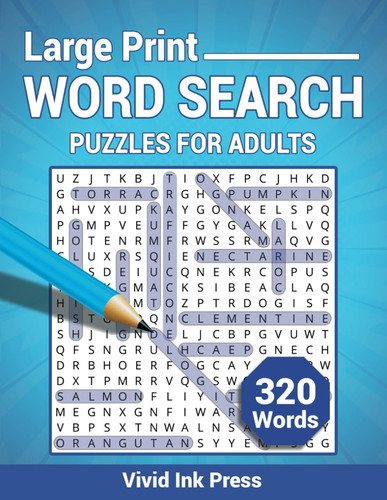 Large Print Word Search: Puzzles for Adults