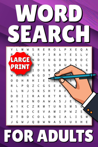 Word Search Puzzles for Adults Large Print: 50+ themed puzzles ,for seniors and teenagers , Anti Eye Strain , fun puzzling , various topics , gift for ... | word search puzzling for kids (Puzzlebooks)