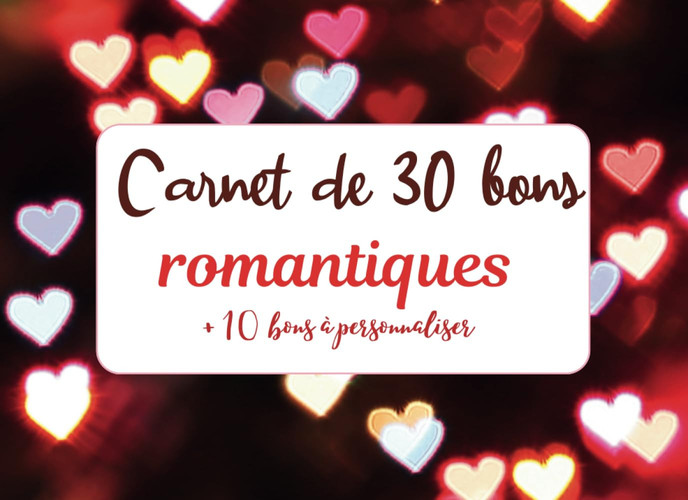 30 bons romantiques pour amoureux: Carnet de bons d’amour pour amoureux tout en couleurs | Chéquier de 30 idées romantiques et 10 bons à remplir, à ... les fêtes, Noël (French Edition)