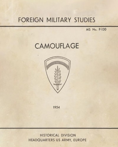Camouflage (1954): Foreign Military Studies (WW2 War Manual)