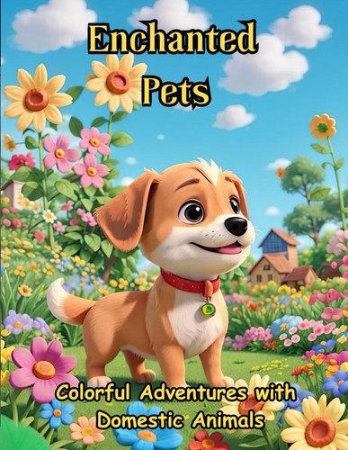 Enchanted Pets: A Colorful Adventures with Domestic Animals (Enchanted Coloring Books)
