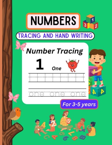 Numbers Tracing And Hand Writing Kids Puzzles Activity Book Age 3-5