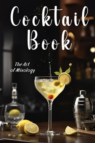 Cocktail Book Recipes With Colorful Pictures | Hardcover: Home Mixologists for Beginners and Advanced Users