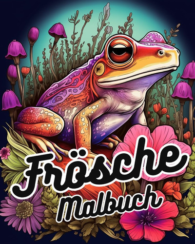 Frösche Malbuch Malbuch mit Froschmotiven und Naturszenen zum Entspannen