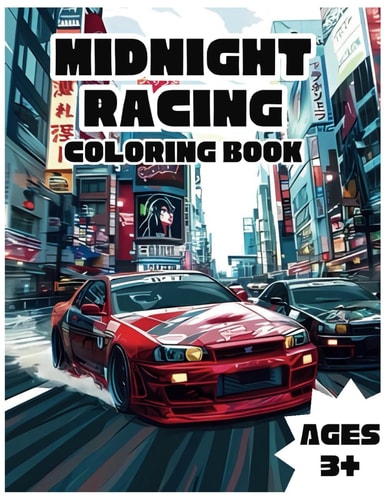 Midnight Racing Coloring Book