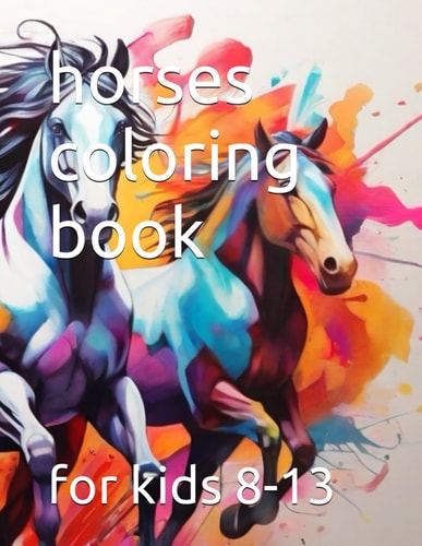 horses coloring book