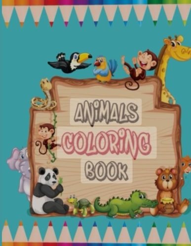 Activity Book for Kids 3-8, Coloring Super Cute 100 Animals, For Kids and Toddlers Fun Coloring Pages For Boys & Girls Ages 3-8