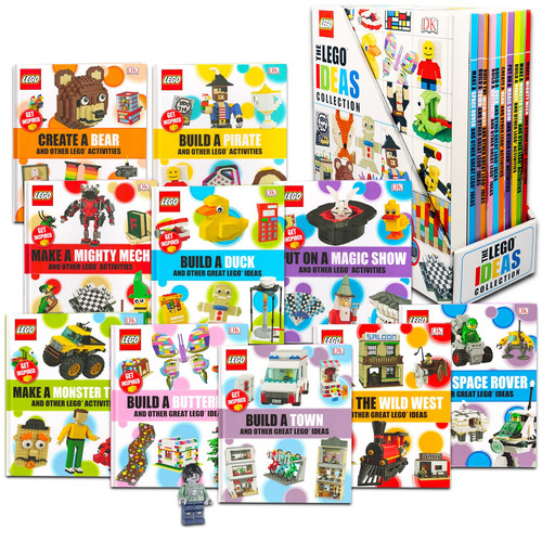 Lego Idea Books for Kids 5-7 - Bundle with 10 Lego Idea Books for Kids Teaching How to Build Animals, Cars, Buildings, and More | Lego Idea Books with Instructions