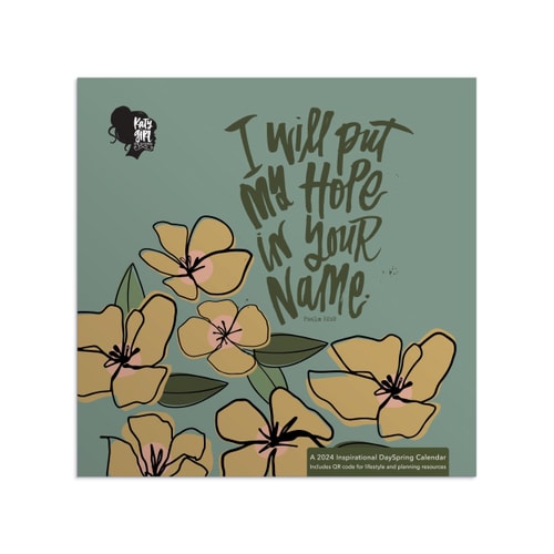 I Will Put My Hope In Your Name 2024 KatyGirl Wall Calendar: A 2024 Inspirational DaySpring Calendar