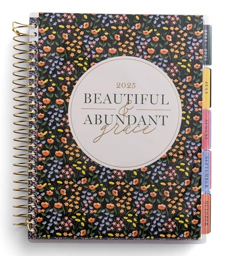 2025 Beautiful & Abundant Grace: 18-Month Agenda Planner (July 2024 - December 2025)