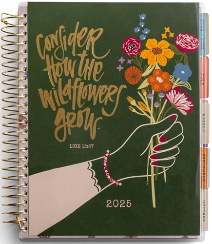 KatyGirl - Consider How the Wildflowers Grow - 2024-2025 18-Month Agenda Planner