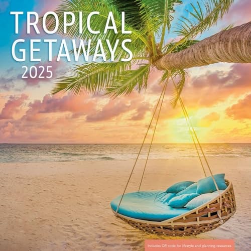 Tropical Getaways: 2025 Beach Wall Calendar