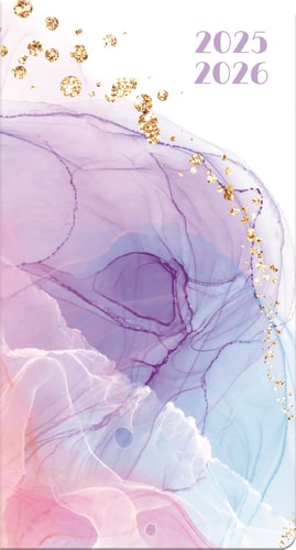 2025-2026 Pastel Agate Pocket Planner