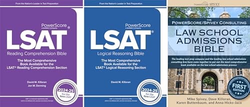 The PowerScore LSAT Bible Trilogy 2024-2025: Prep Strategies for Each Section of the New LSAT - Reading Comprehension, Logical Reasoning, plus Law School Application Guide