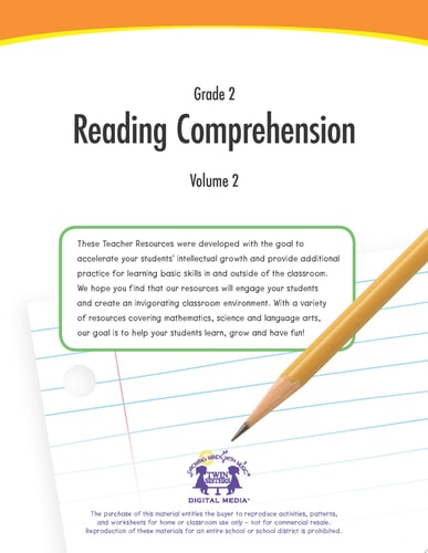 Grade 2: Reading Comprehension Volume 2