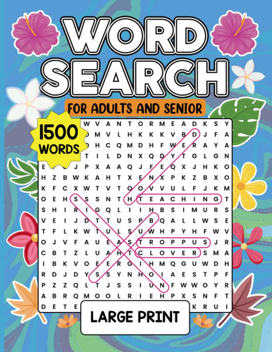 2023 Word Search Large Print Puzzle for Adults & Seniors: 120 Wordsearch Activity Brain Game for Women, Men, & Teens to Relax and Unwind | Christmas, New Year, Birthday Book Gifts