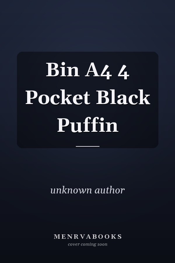 Bin A4 4 Pocket Black Puffin