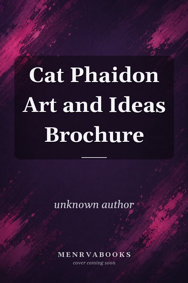 Cat Phaidon Art and Ideas Brochure