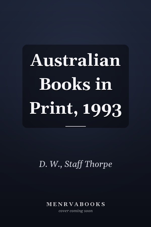 Australian Books in Print 1993