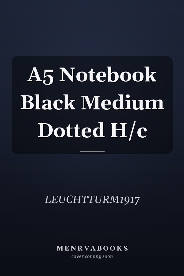 A5 Notebook Black Medium Dotted Hardcover