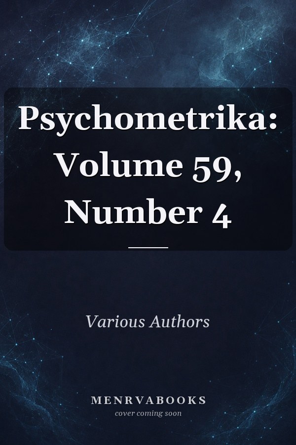 Psychometrika: Volume 59, Number 4