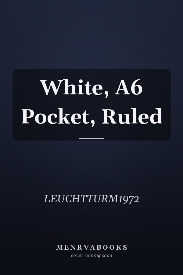 White, A6 Pocket, Ruled