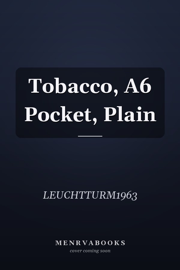 Tobacco, A6 Pocket, Plain