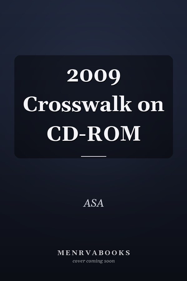 2009 Crosswalk on CD-ROM