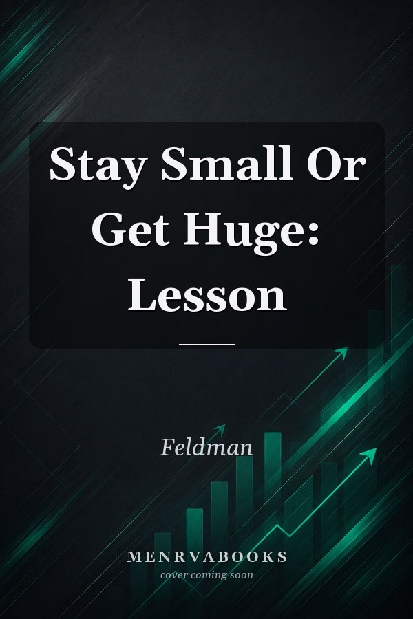 Stay Small Or Get Huge: Lesson