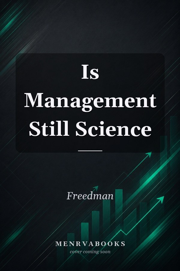 Is Management Still Science