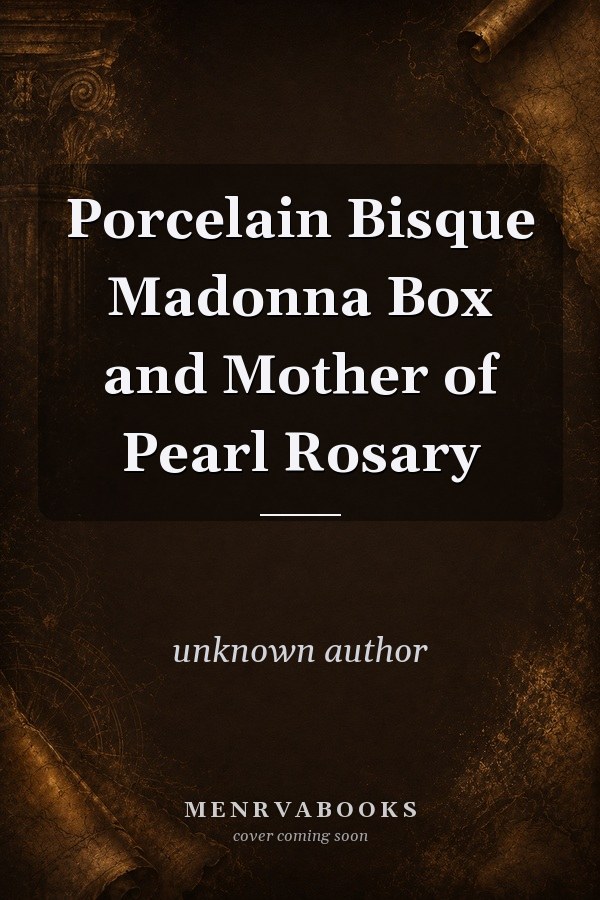 Porcelain Bisque Madonna Box and Mother of Pearl Rosary