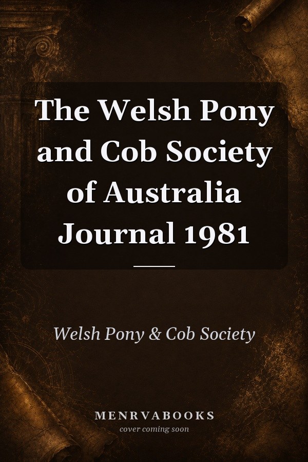 The Welsh Pony and Cob Society of Australia Journal 1981