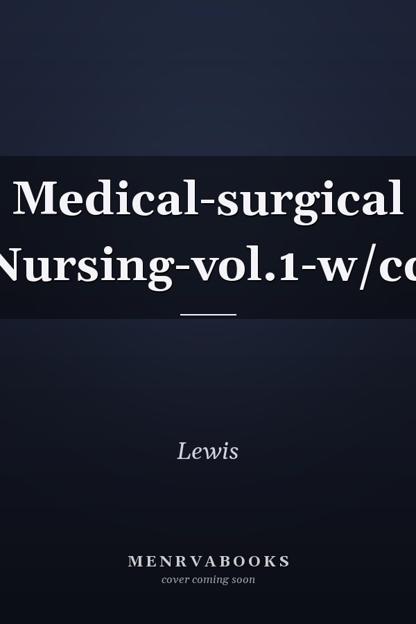 Medical-surgical Nursing-vol.1-w/cd