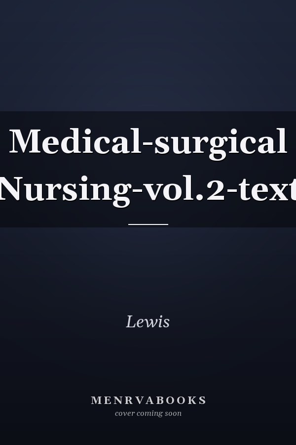 Medical-surgical Nursing-vol.2-text