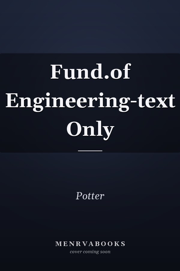 Fundamentals of Engineering