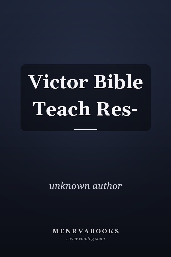 Victor Bible Teacher's Resource