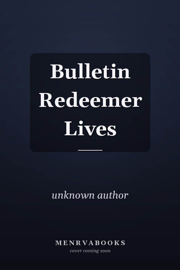 Bulletin Redeemer Lives