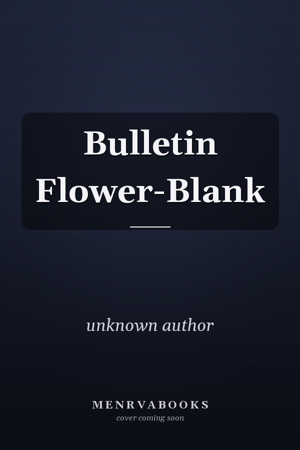 Bulletin Flower-Blank