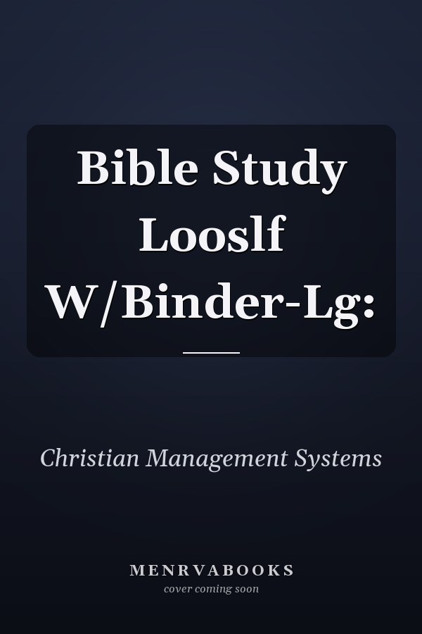 Bible Study Loose-Leaf With Binder: Large