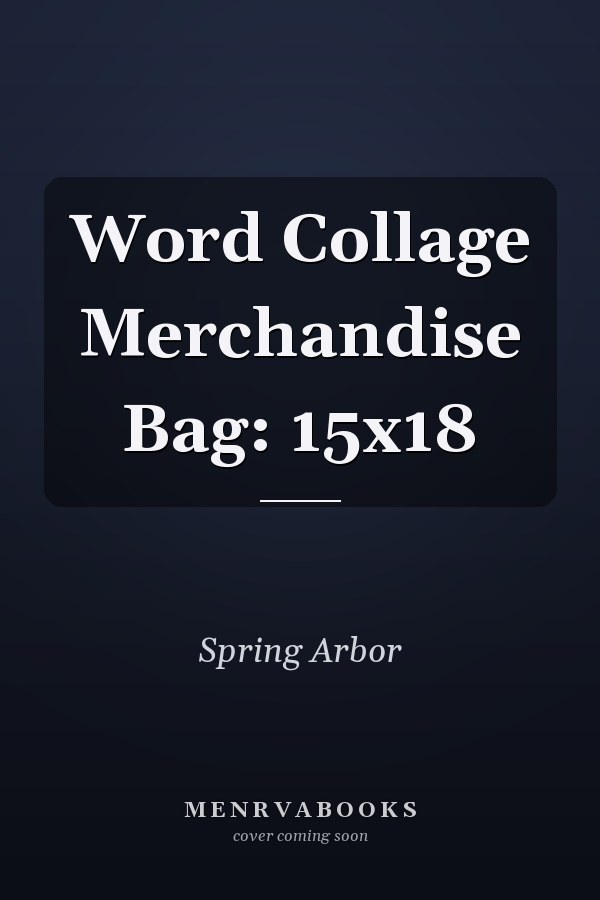 Word Collage Merchandise Bag: 15x18