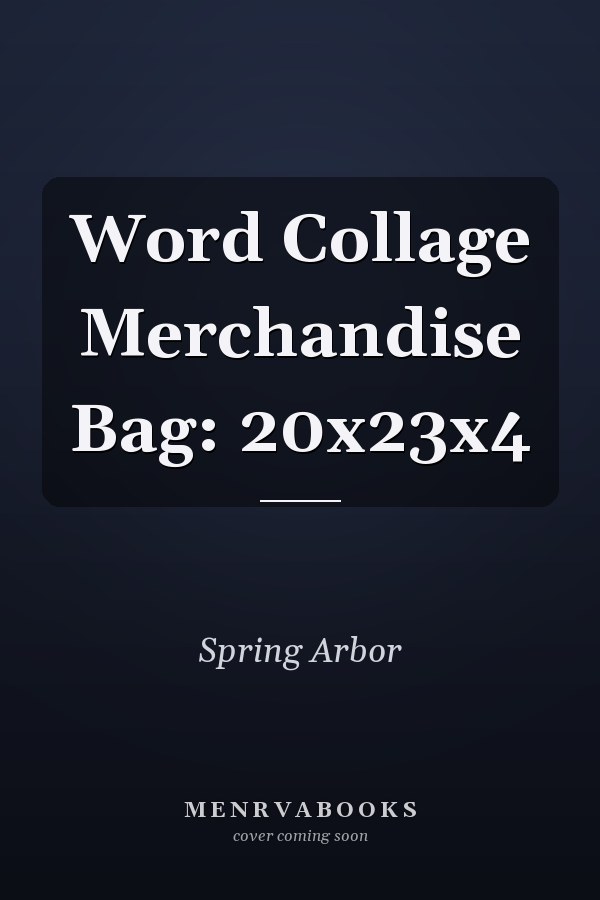 Word Collage Merchandise Bag: 20x23x4