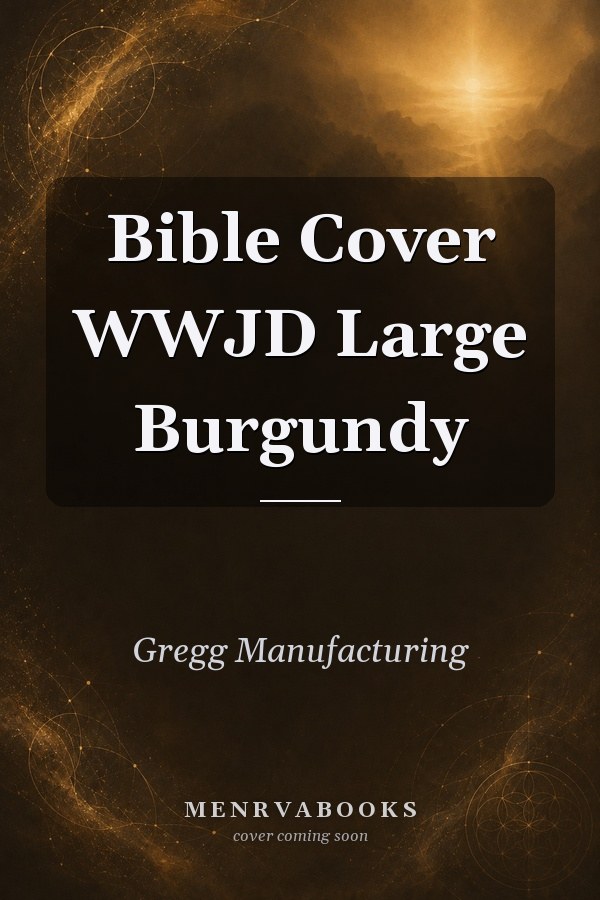 Bible Cover WWJD Large Burgundy