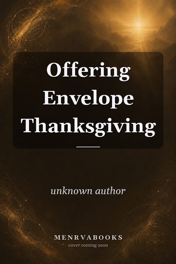 Offering Envelope Thanksgiving