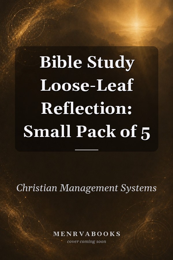 Bible Study Loose-Leaf Reflection: Small Pack of 5