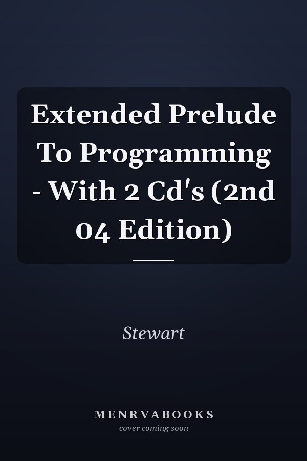 Extended Prelude to Programming